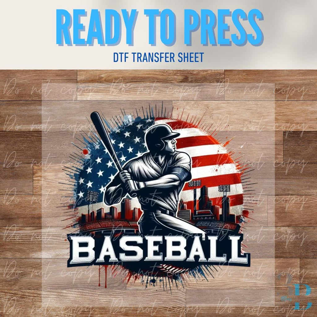 YOUTH: Baseball Player | Baseball | Game Day | DTF Transfer Sheet Iron On