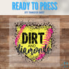 Dirt and Diamonds Softball | Softball | Game Day | DTF Transfer Sheet Iron On