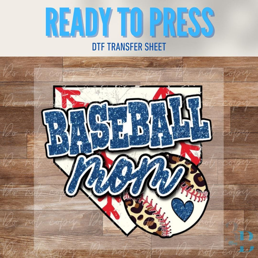 Baseball Mom Home Plate | Baseball | Game Day | DTF Transfer Sheet Iron On