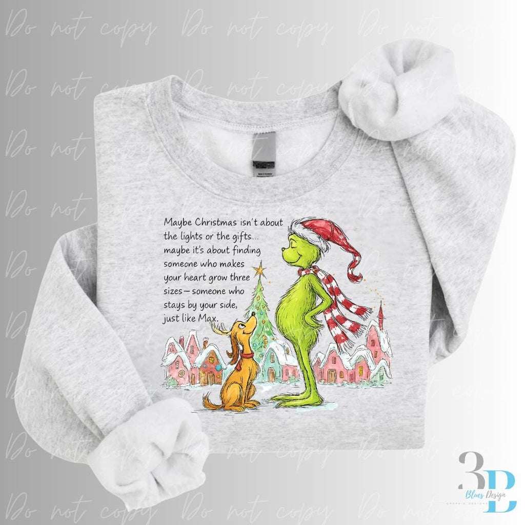 ADULT: Retro Whovillle Grinchyyy Max | Christmas | Bright Christmas | DTF Transfer Sheet Iron On