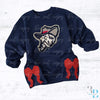 With SIDE BOWS | Colonel Reb Chenille Patch | Women's Sweatshirt | Sizes S-5XL