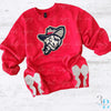 With SIDE BOWS | Colonel Reb Chenille Patch | Women's Sweatshirt | Sizes S-5XL