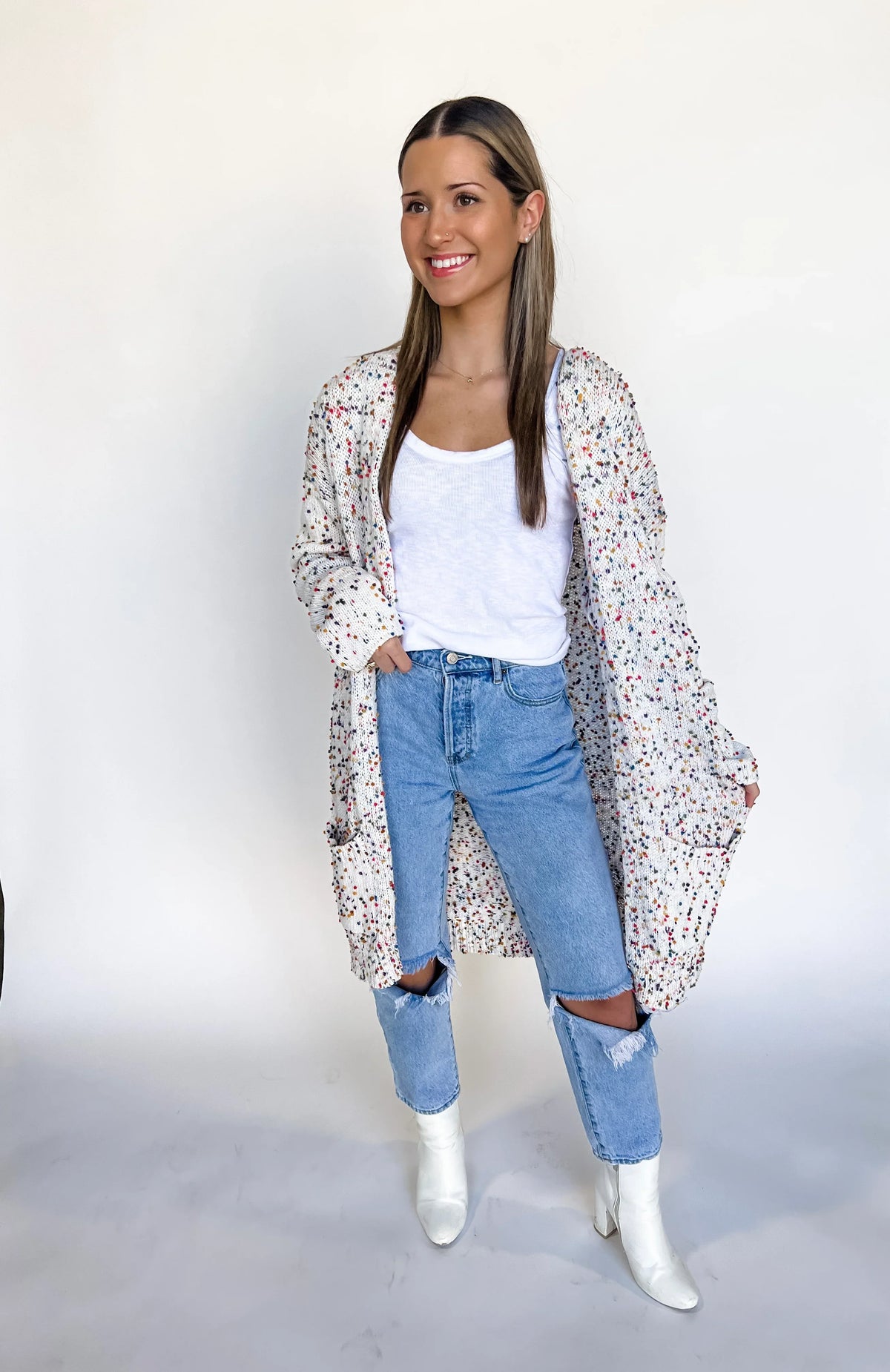 Hazel Blues® |  PREORDER: Spring Miley Dot Cardigans in Five Colors