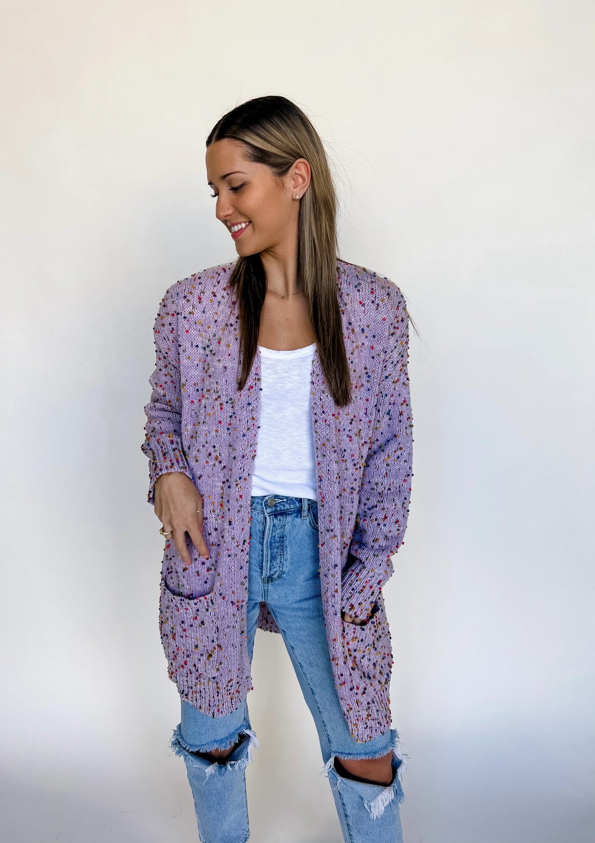 Hazel Blues® |  PREORDER: Spring Miley Dot Cardigans in Five Colors