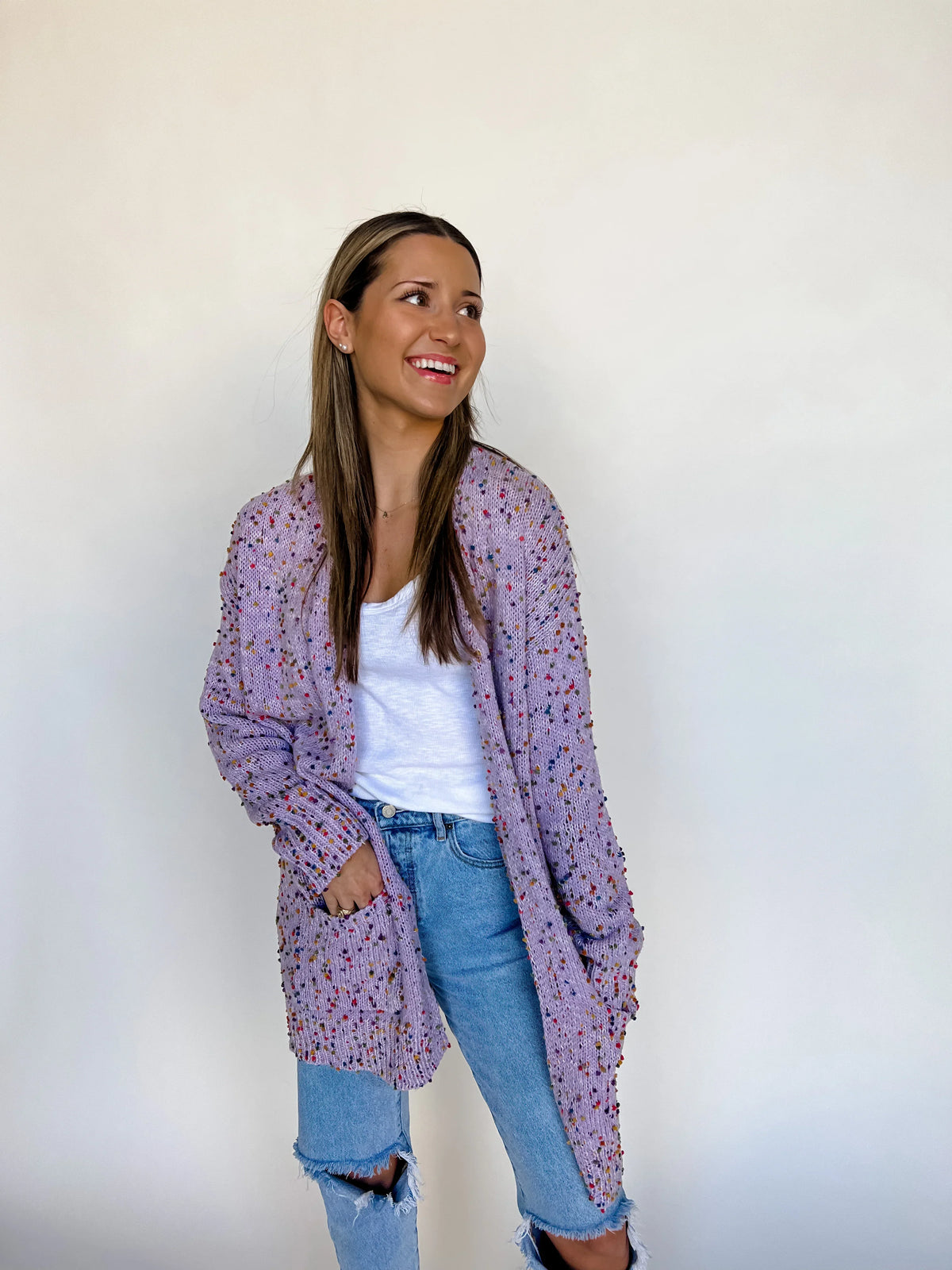 Hazel Blues® |  PREORDER: Spring Miley Dot Cardigans in Five Colors