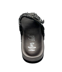 Hazel Blues® |  Intertwine Dual Woven Strap Slide in Pewter