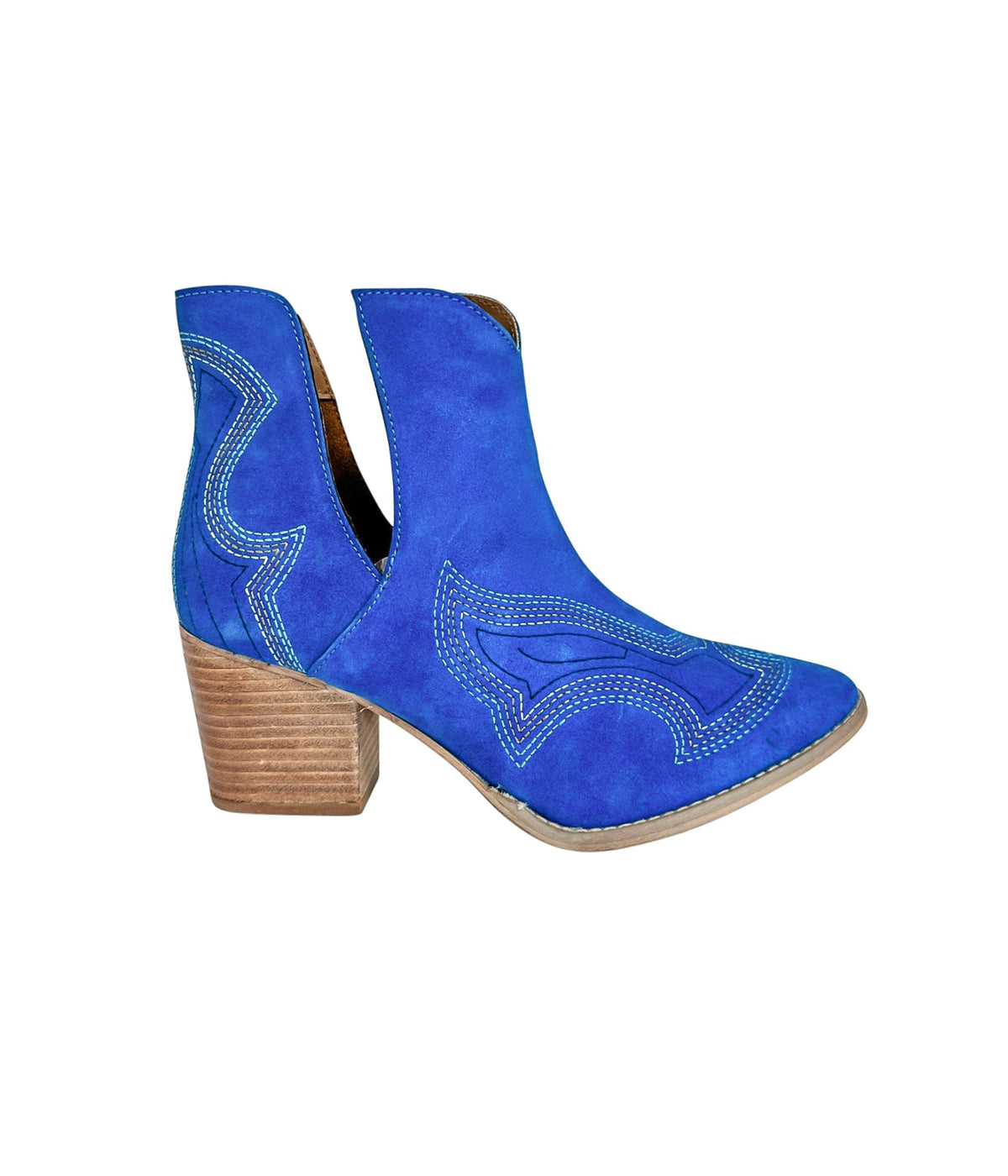 Hazel Blues® |  Journee Ankle Boots in Blue