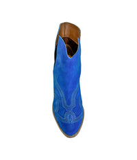 Hazel Blues® |  Journee Ankle Boots in Blue