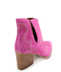 Hazel Blues® |  Journee Ankle Boots in Magenta