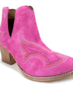 Hazel Blues® |  Journee Ankle Boots in Magenta