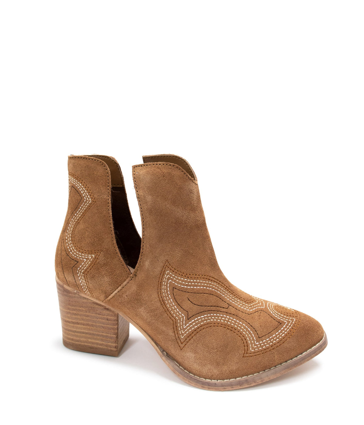 Hazel Blues® |  Journee Ankle Boots in Tan