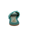 Hazel Blues® |  Juana Woven Sandals in Aqua Blue
