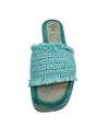 Hazel Blues® |  Juana Woven Sandals in Aqua Blue