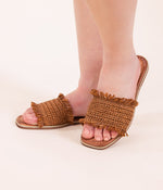 Hazel Blues® |  Juana Woven Sandals in Tan