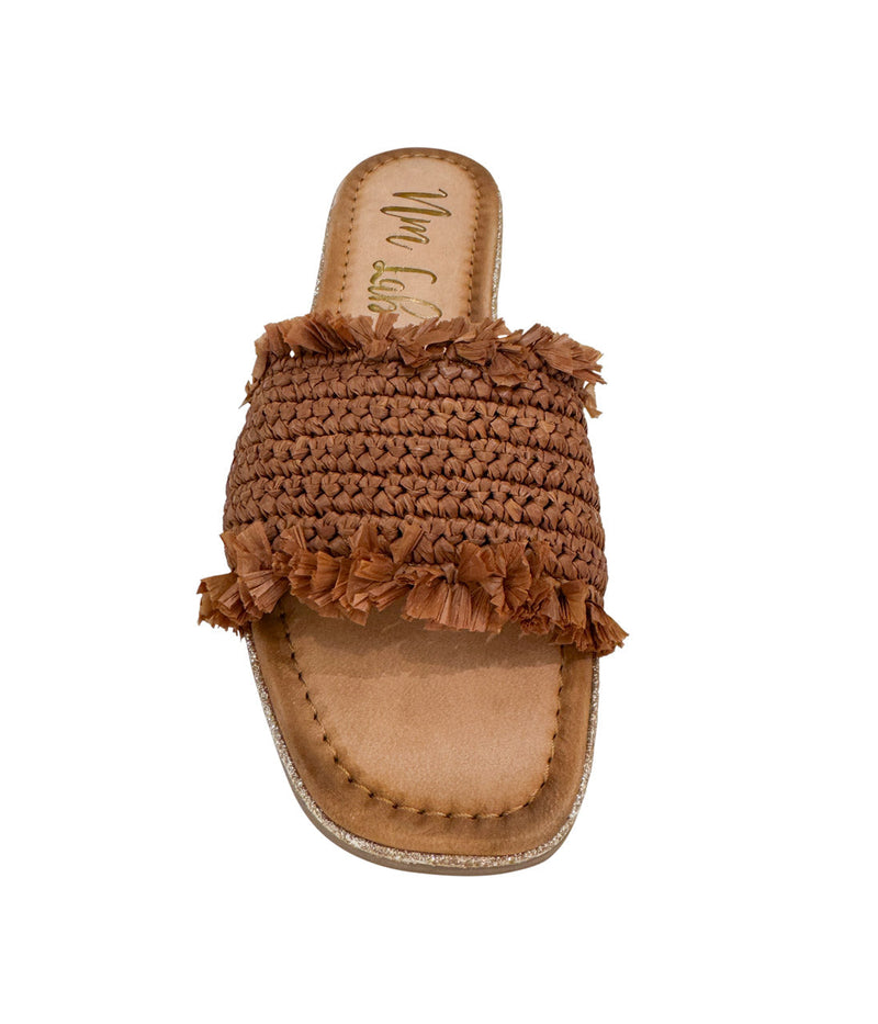 Hazel Blues® |  Juana Woven Sandals in Tan
