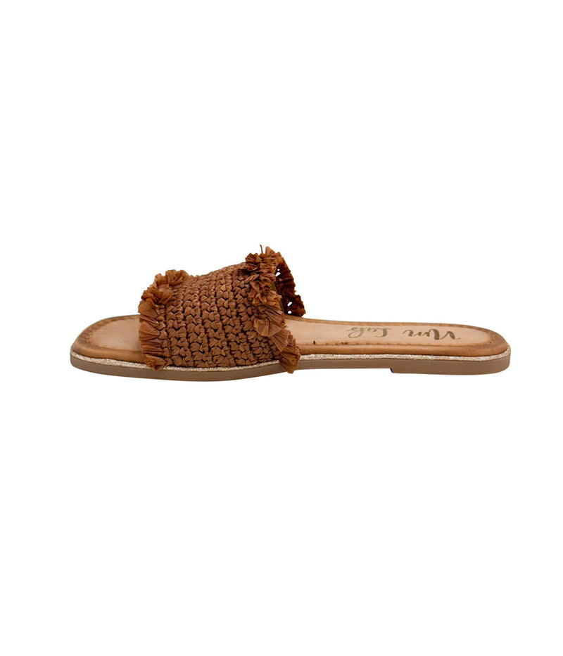 Hazel Blues® |  Juana Woven Sandals in Tan