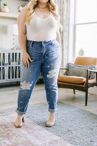 Hazel Blues® | Juliet Star Crossed Boyfriend Jeans - Hazel Blues®