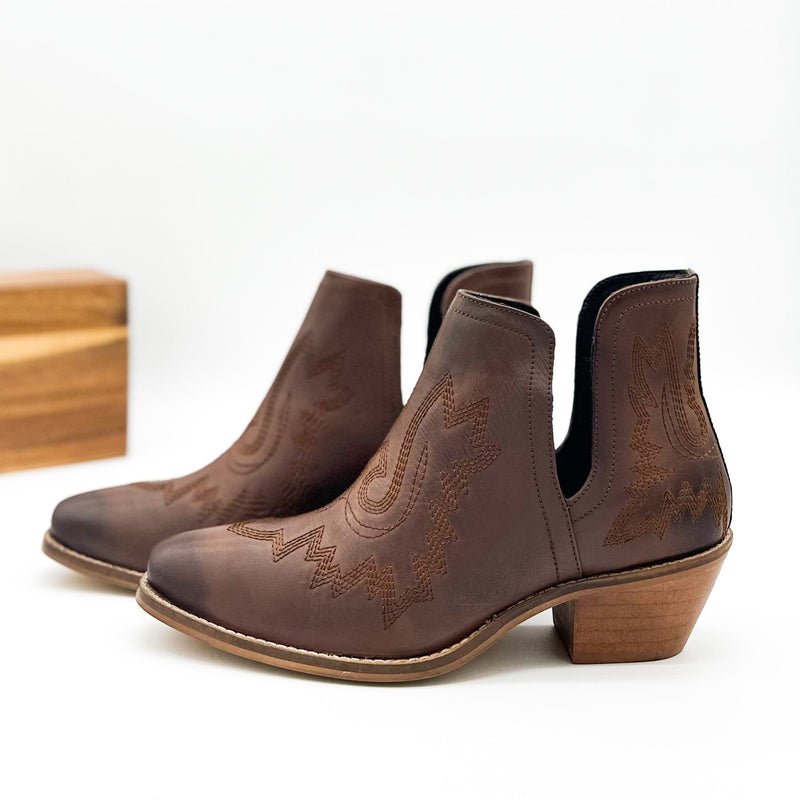 Hazel Blues® |  Kickin' Booties in Brown