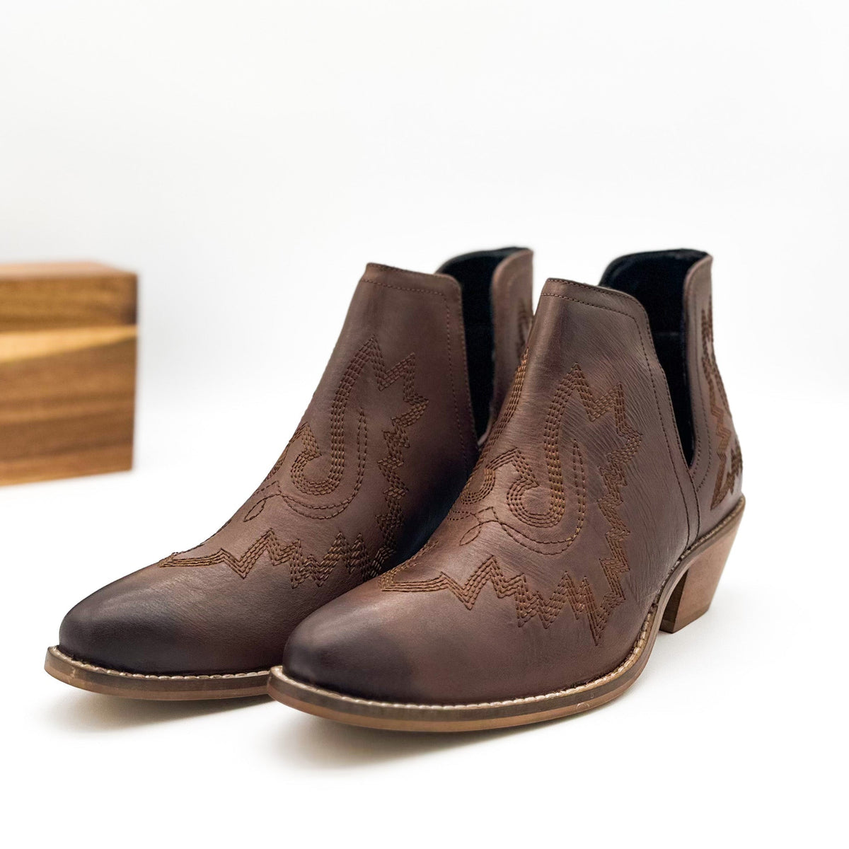 Hazel Blues® |  Kickin' Booties in Brown