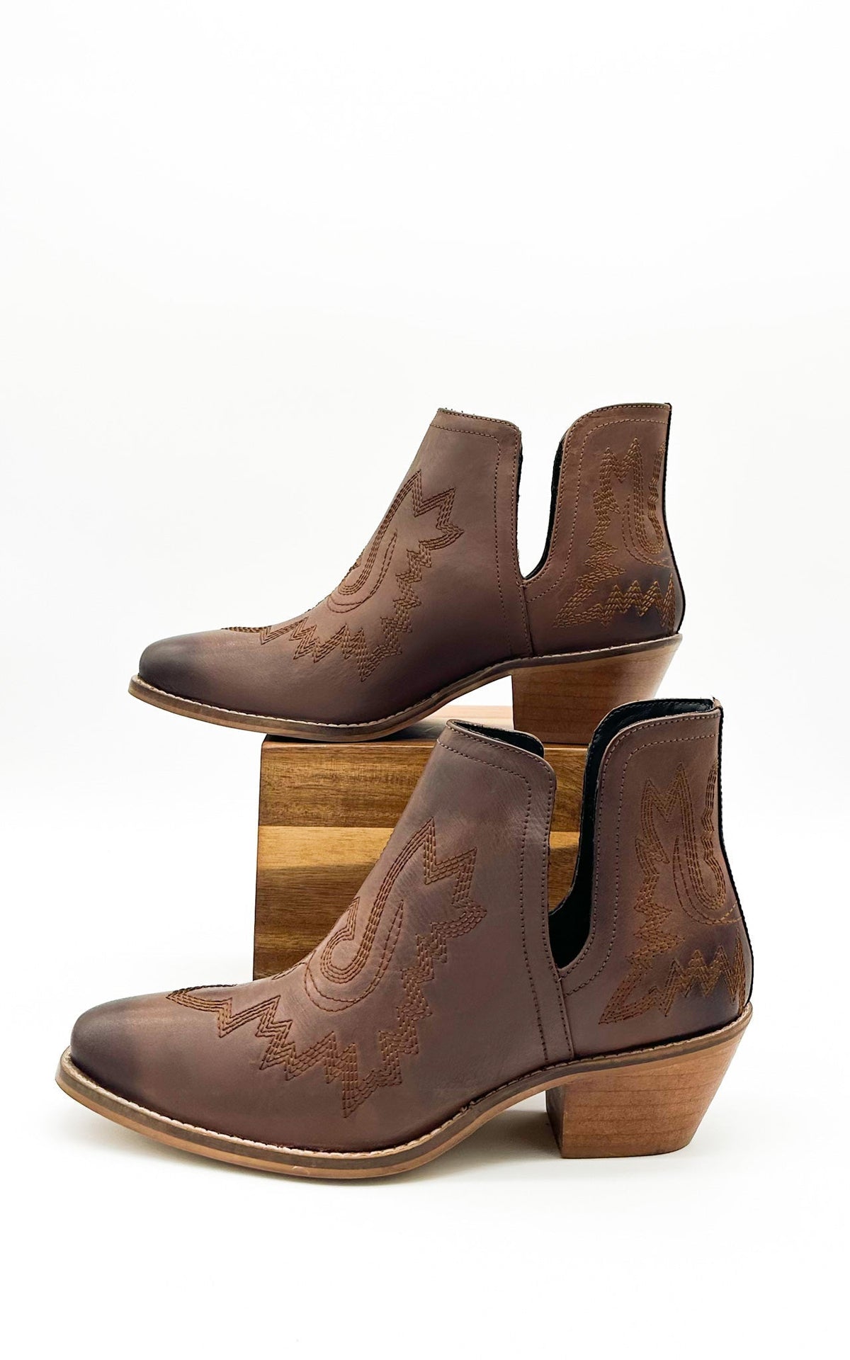 Hazel Blues® |  Kickin' Booties in Brown