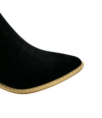 Hazel Blues® |  Leonor Suede Ankle Boot in Black