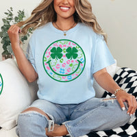 Hazel Blues® |  Shamrock Smiley Graphic Tee