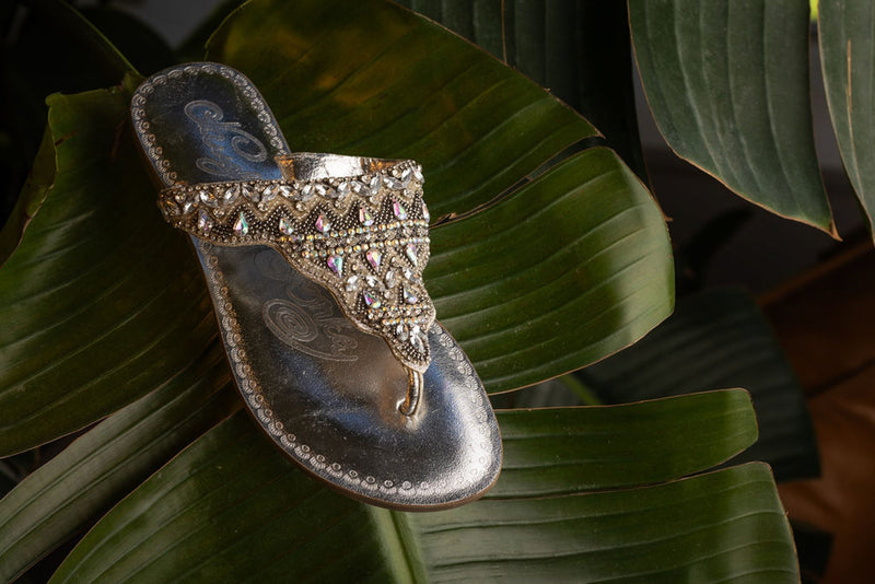 Hazel Blues® |  Loving U Sandals in Silver