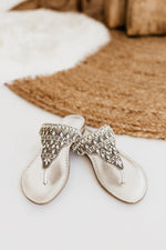 Hazel Blues® |  Loving U Sandals in Silver