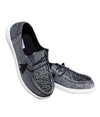 Hazel Blues® |  Maco Water Drop Sneaker in Black