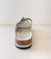 Hazel Blues® |  Mickie Western Slides in Cream