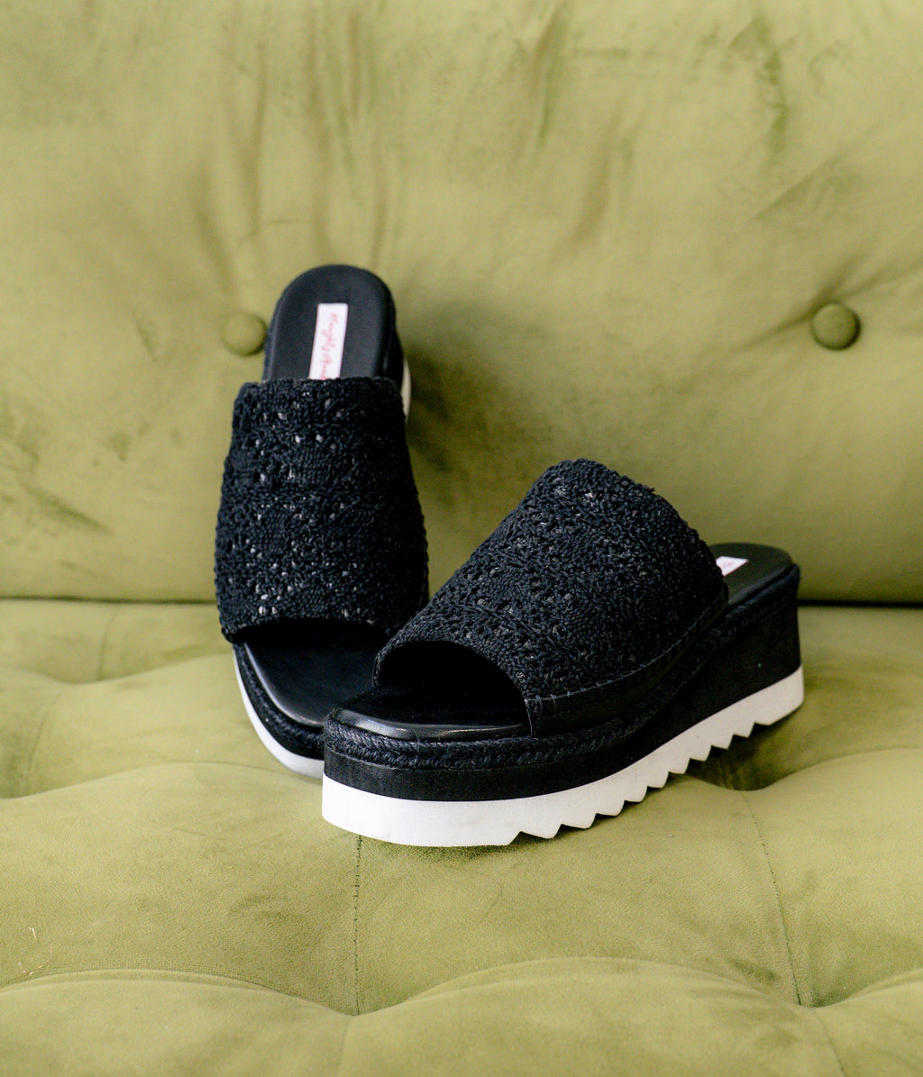 Hazel Blues® |  Ophelia Wedges in Black