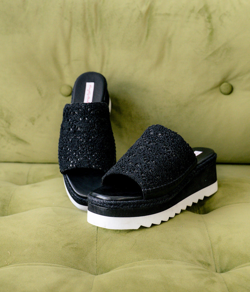 Hazel Blues® |  Ophelia Wedges in Black