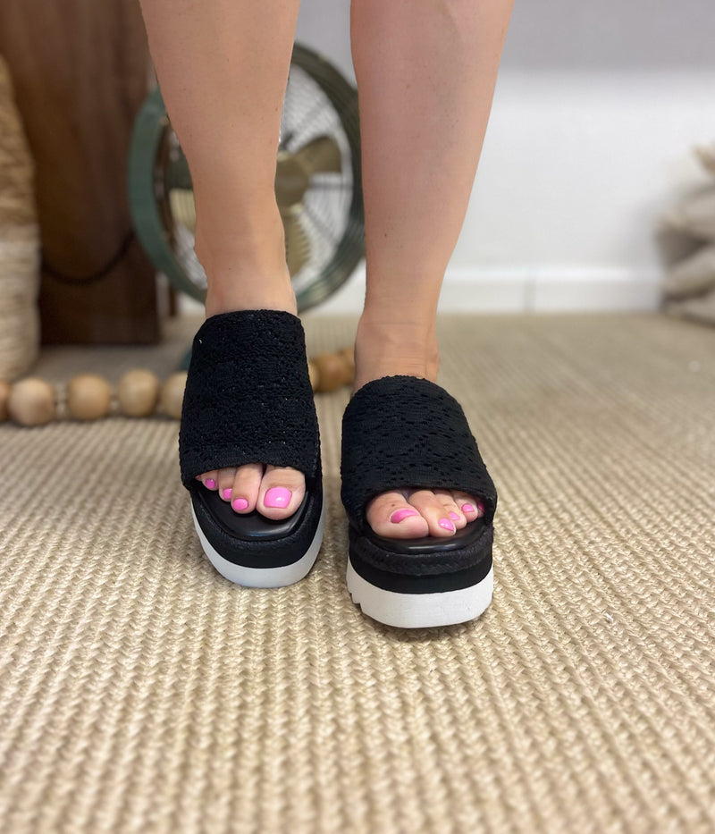 Hazel Blues® |  Ophelia Wedges in Black