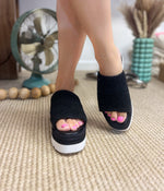 Hazel Blues® |  Ophelia Wedges in Black