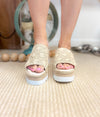 Hazel Blues® |  Ophelia Wedges in Cream