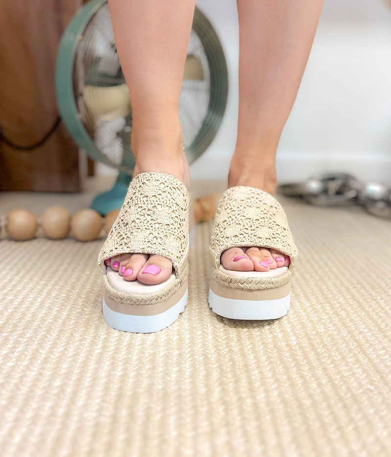 Hazel Blues® |  Ophelia Wedges in Cream