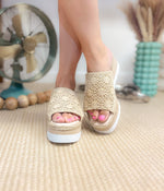 Hazel Blues® |  Ophelia Wedges in Cream