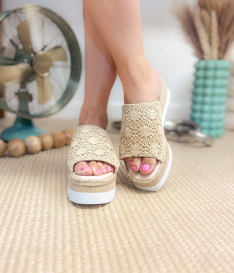 Hazel Blues® |  Ophelia Wedges in Cream