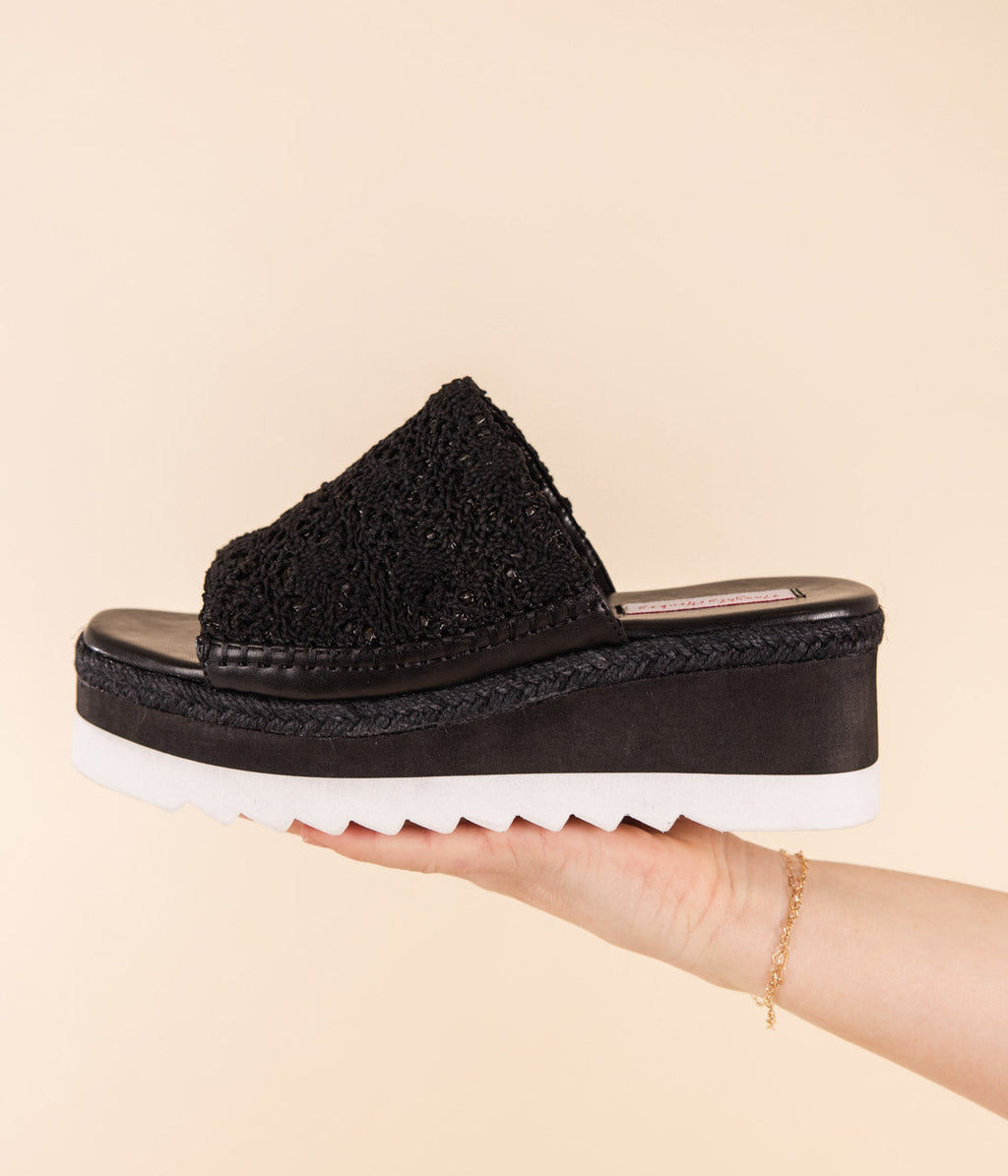 Hazel Blues® |  Ophelia Wedges in Black