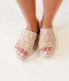 Hazel Blues® |  Ophelia Wedges in Cream