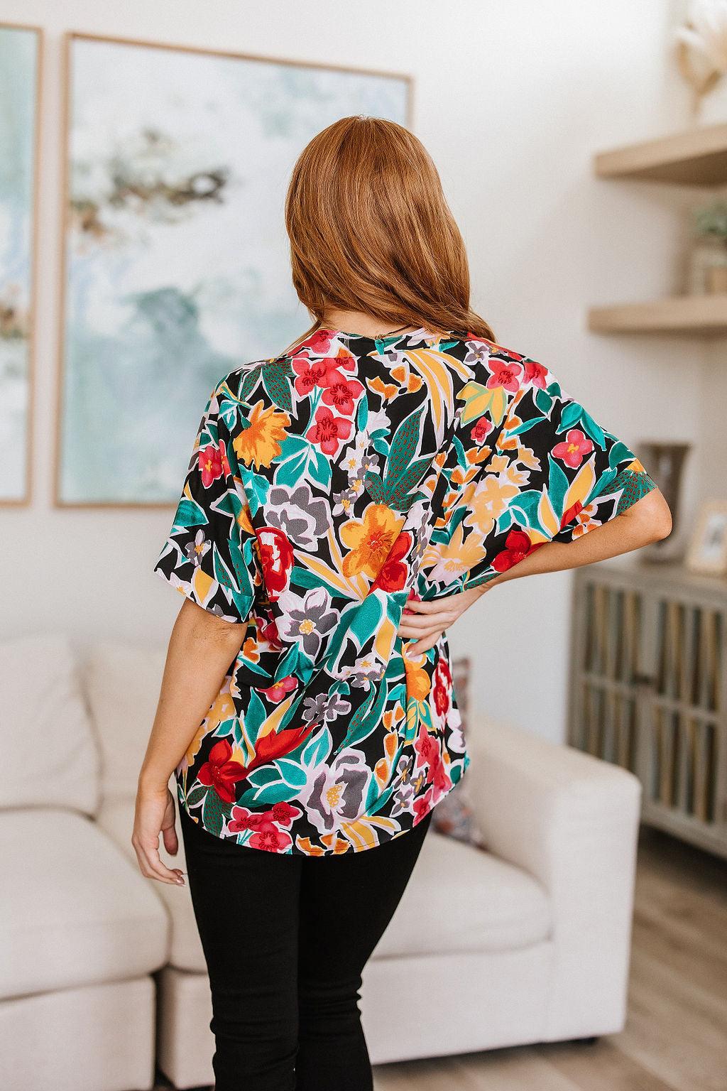 Hazel Blues® | Pretty in Paradise Floral Blouse - Hazel Blues®