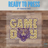 Tiger | Purple&Gold | Glitter Chevron | Game Day | Louisiana | DTF Transfer Sheet Iron On