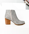 Hazel Blues® |  Shine Star Rhinestone Bootie in Silver