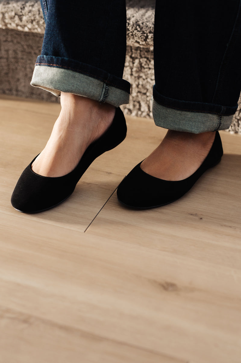 Hazel Blues® |  On Your Toes Ballet Flats in Black