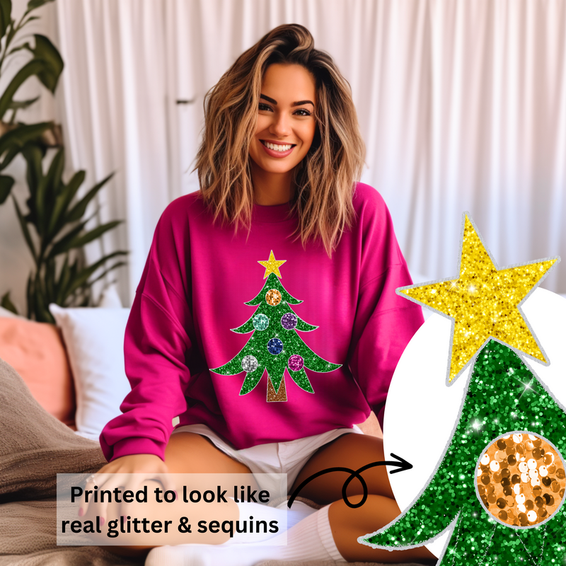 Glitter christmas sweater best sale