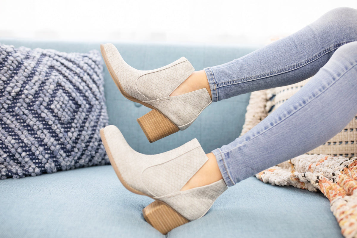 Hazel Blues® |  Tarim Bootie in Grey