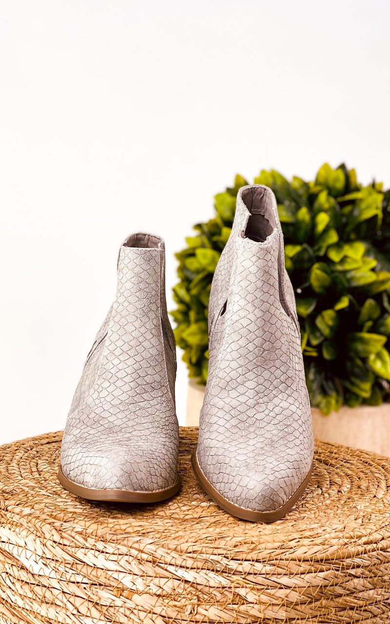 Hazel Blues® |  Tarim Bootie in Grey