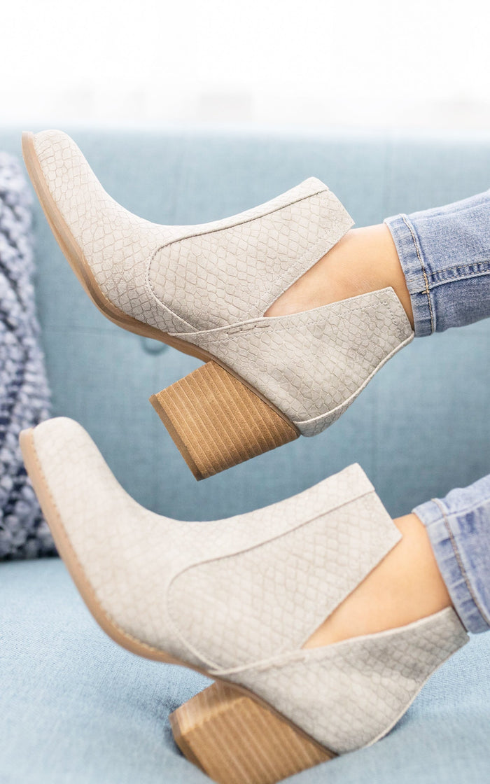 Hazel Blues® |  Tarim Bootie in Grey