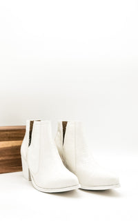 Hazel Blues® |  Tarim Bootie in White Croc