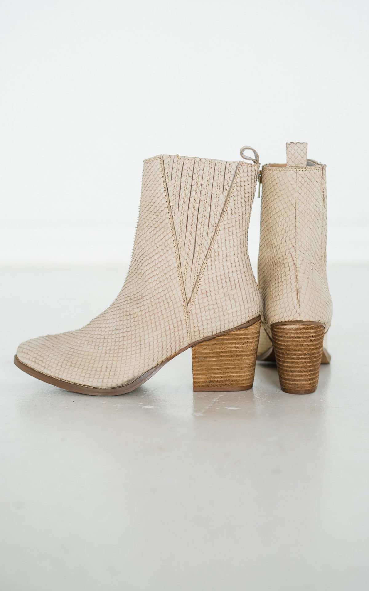 Hazel Blues® |  Taris Ankle Boot in Cream